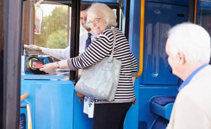 Staying mobile via public transport can help with social activities Staying mobile via public transport can help with social activities